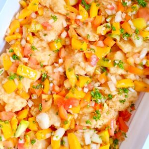 Breaded Fish Fillet w/ Mango Salsa