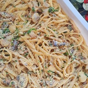 Linguine w/ Tuyo and Garlic